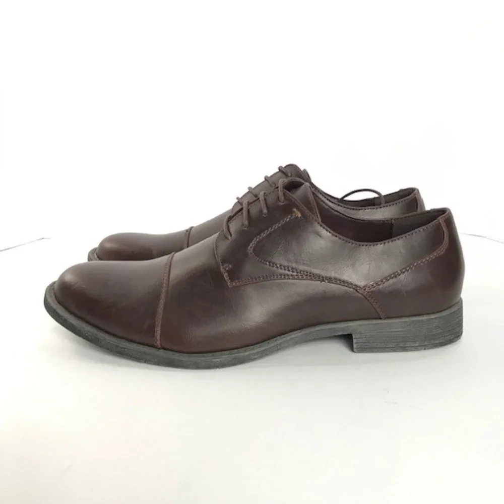 Viotti Men's Brown Casual Shoes with Laces Man Made Material Sizes 8.5 - 10.5